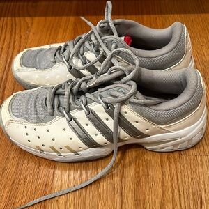 Adidas tennis court shoes.